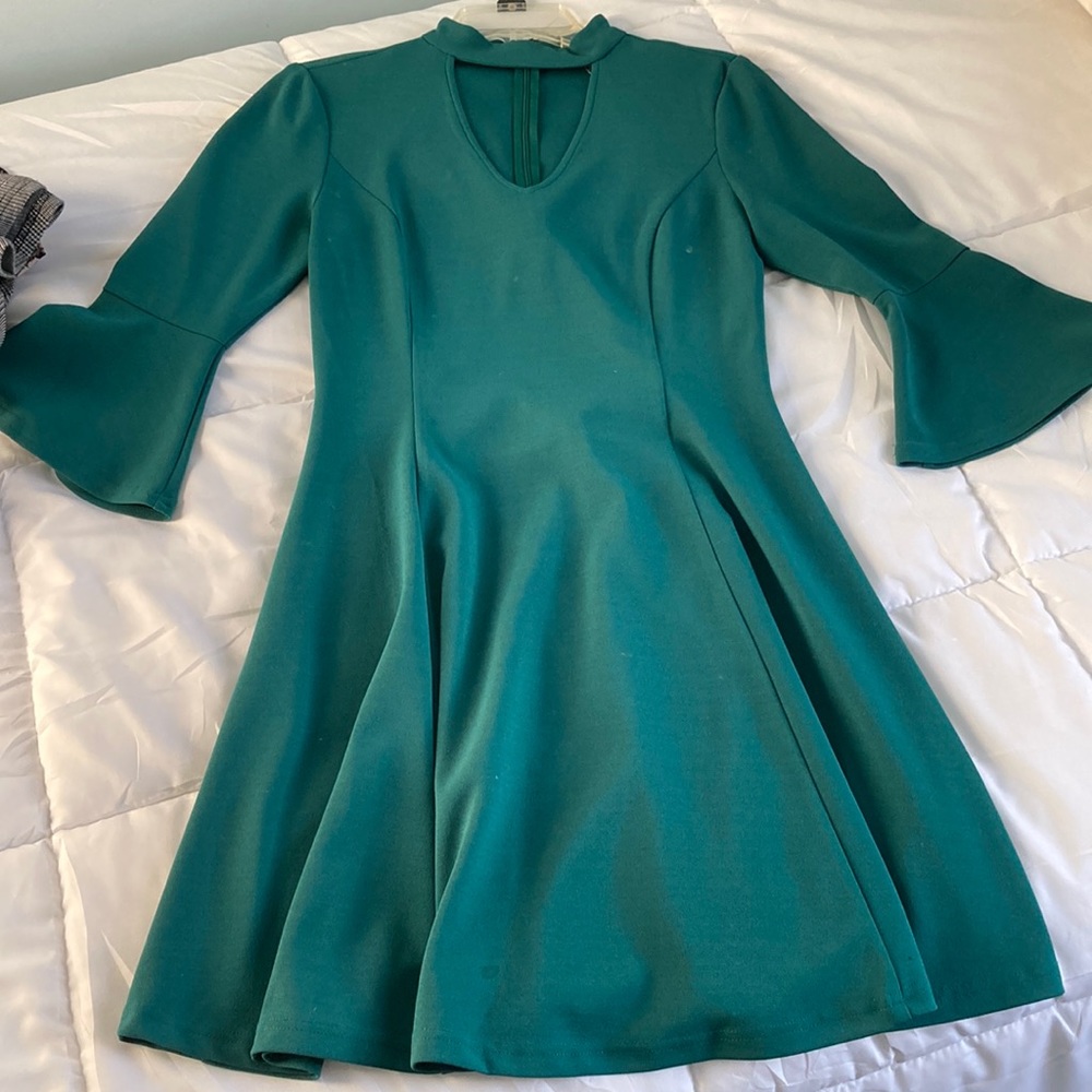 Bluish/greenish dress. Size small